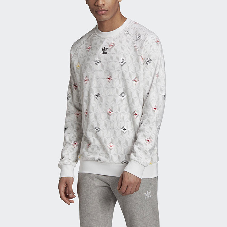 Толстовка мужская белая Adidas Originals, белый — фото 3