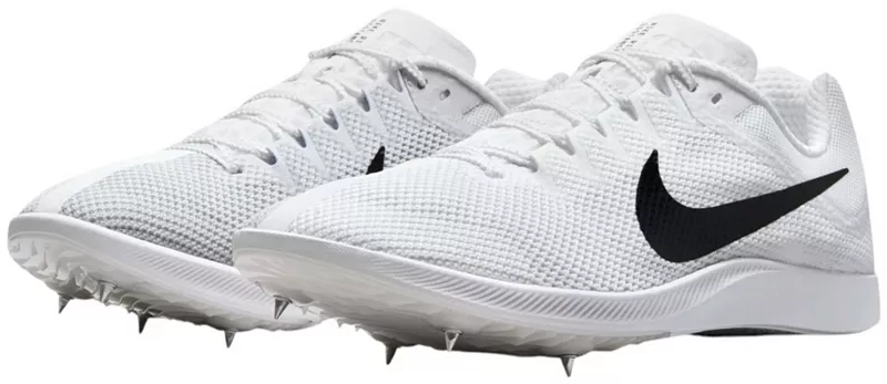 Легкоатлетические кроссовки Nike Zoom Rival Distance, цвет White/Black/Metallic Silver — фото 4