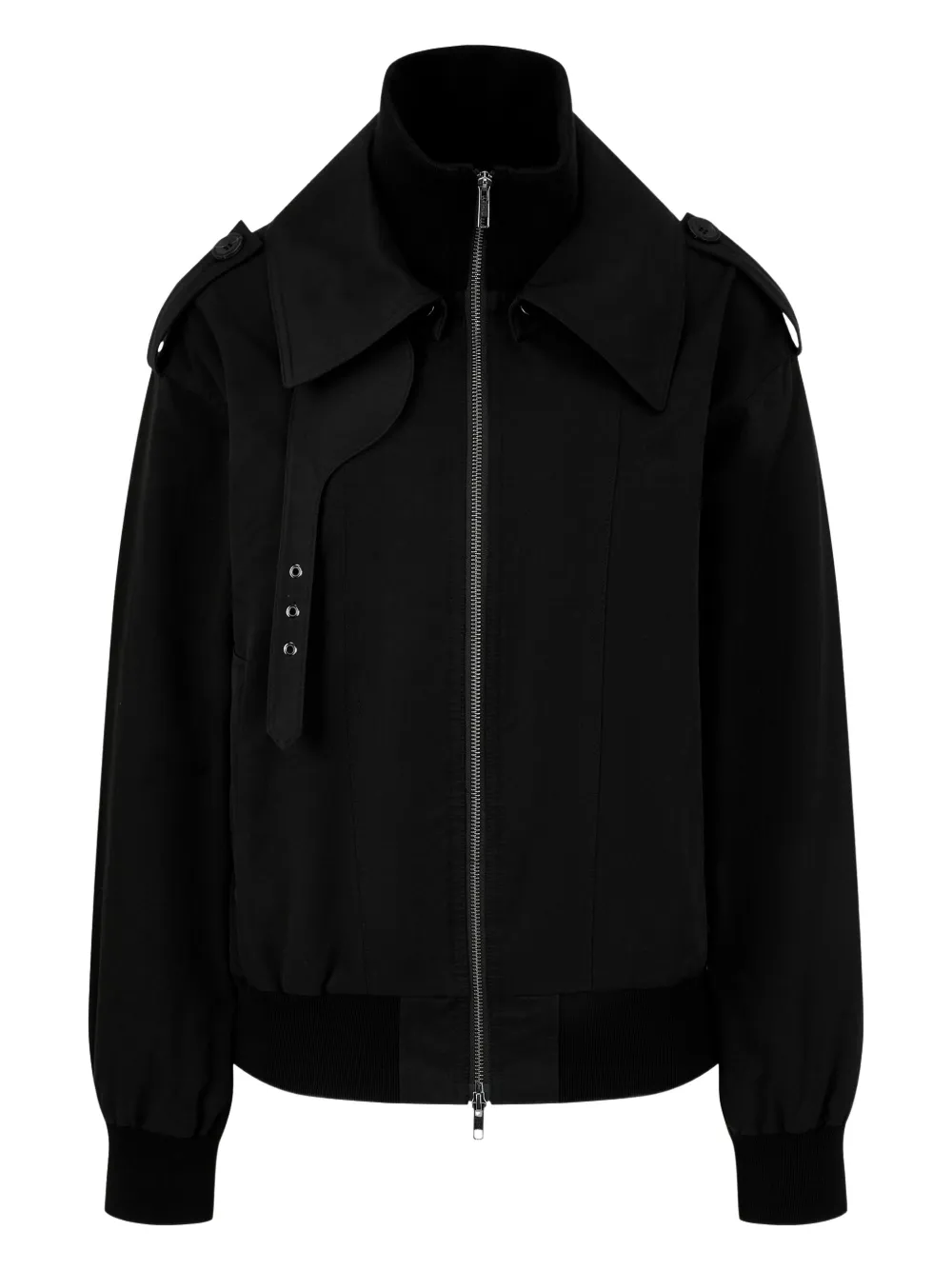 

Бомбер на молнии STUDIO TOMBOY, черный