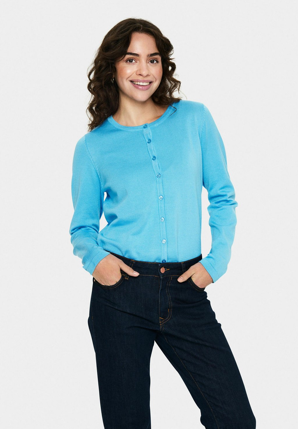 

Кардиган MILASZ R-NECK Saint Tropez, бирюзовый