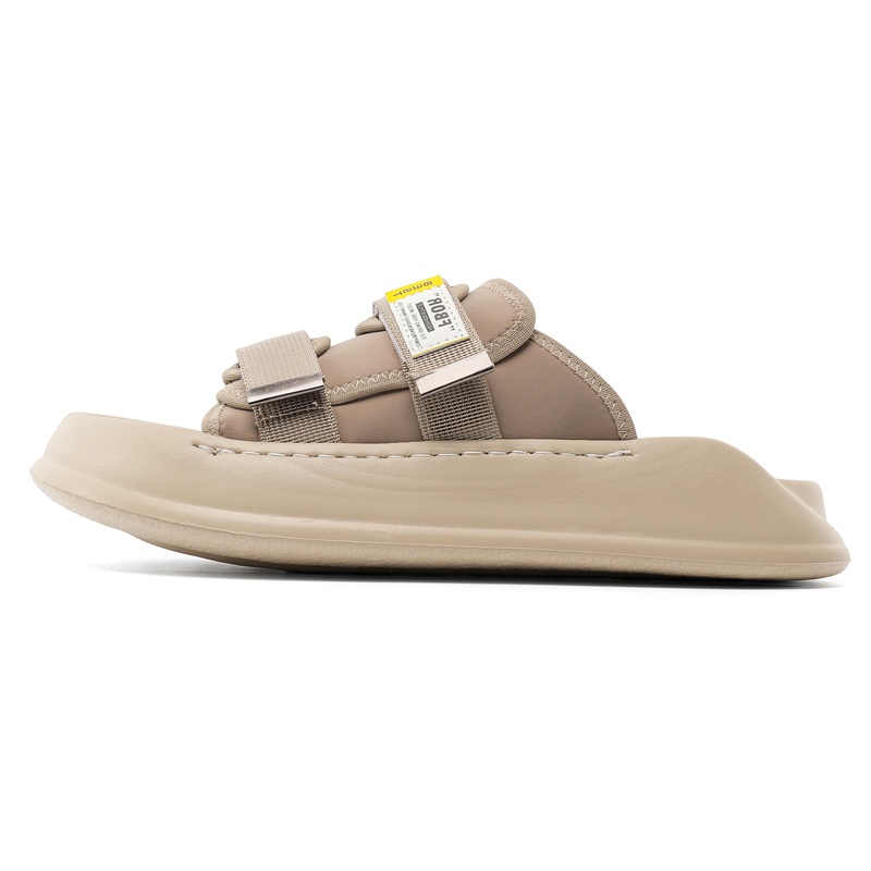 

N6K8 Скользостойкие износостойкие шлепанцы мужские хаки, цвет Khaki