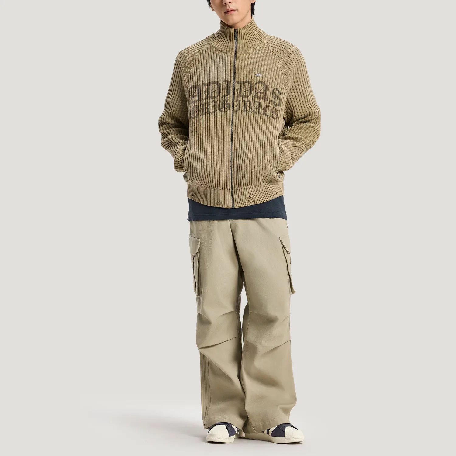 Кargo брюки мужские Adidas Originals, Wonder Umber Green — фото 4