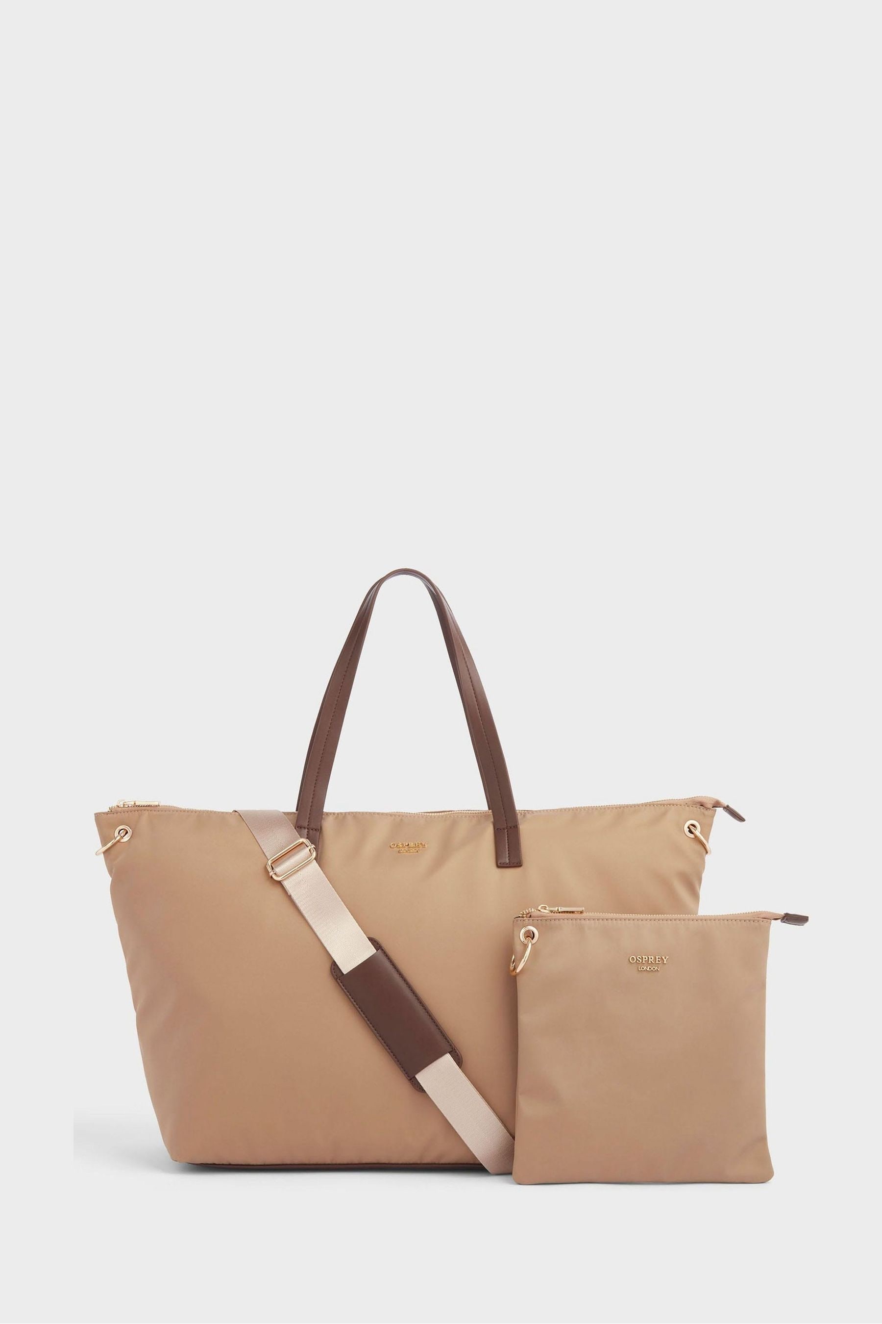 

Нейлоновый кошелек The Wanderer Weekender с бумажником Osprey London, коричневый