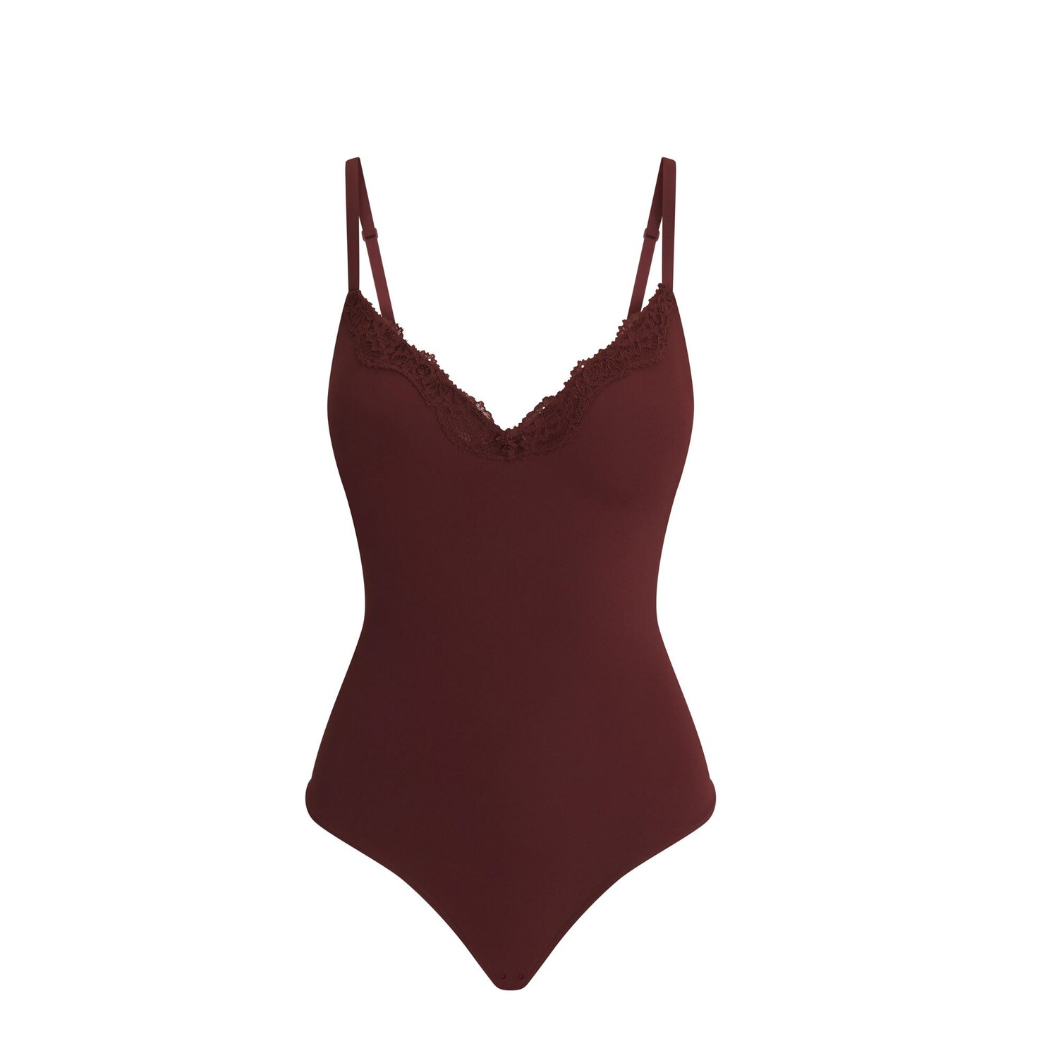 

Боди push-up SKIMS, цвет oxblood