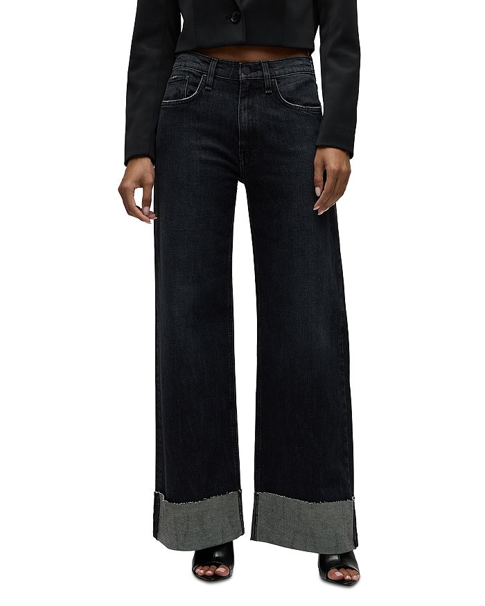

Джинсы Jodie High Rise Wide Leg в цвете Milano Noir Hudson, черный