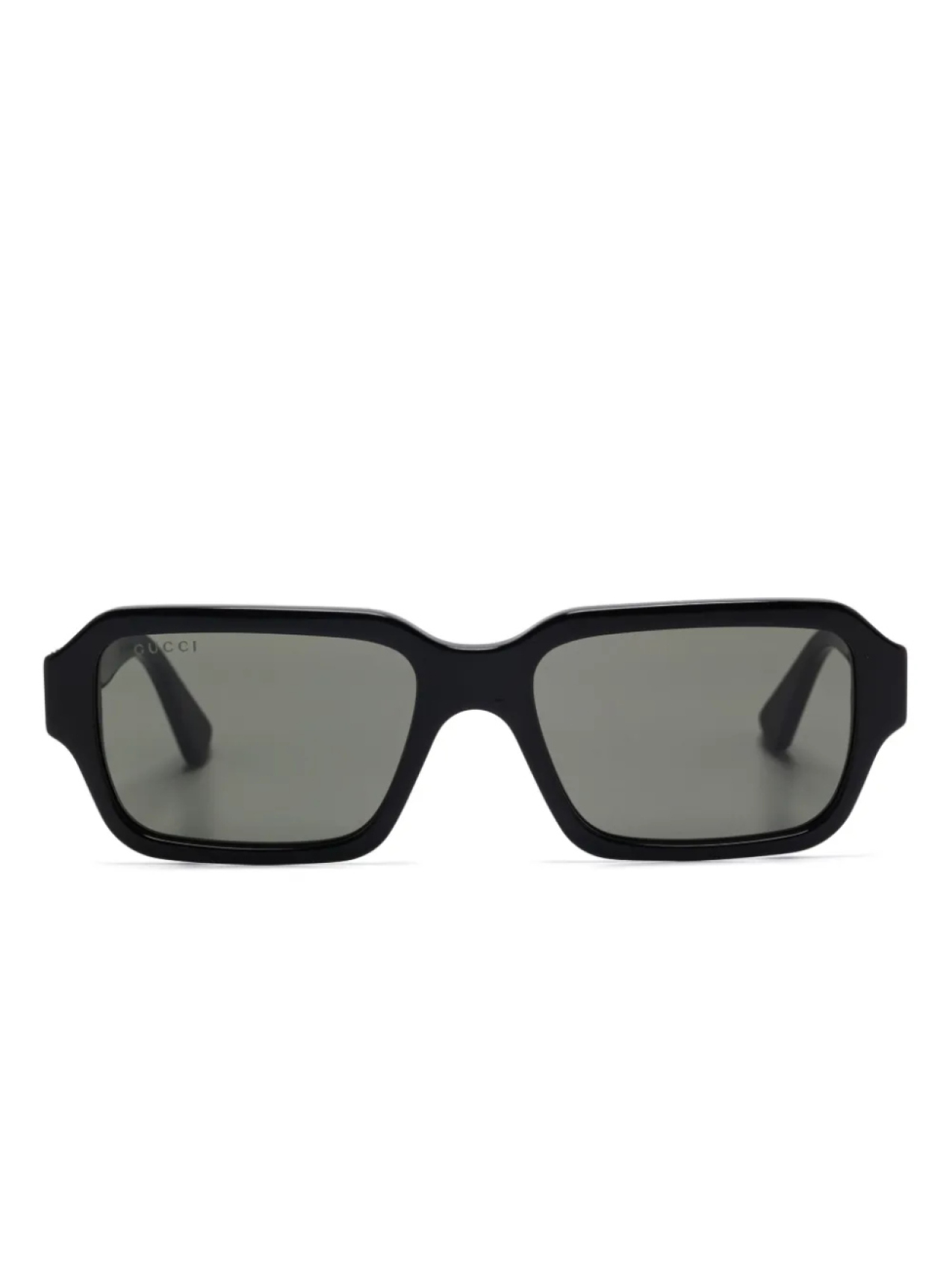 

Gucci Eyewear солнцезащитные очки в прямоугольной оправе, черный