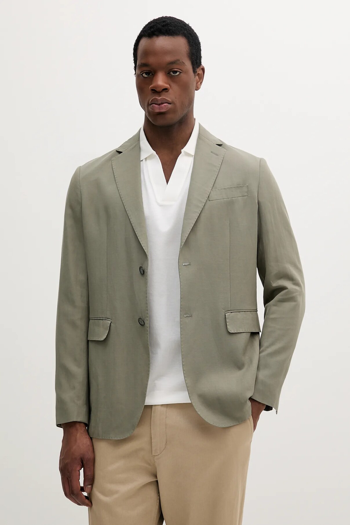 

Пиджак из льняной смеси GEORGE Marciano Guess, зеленый