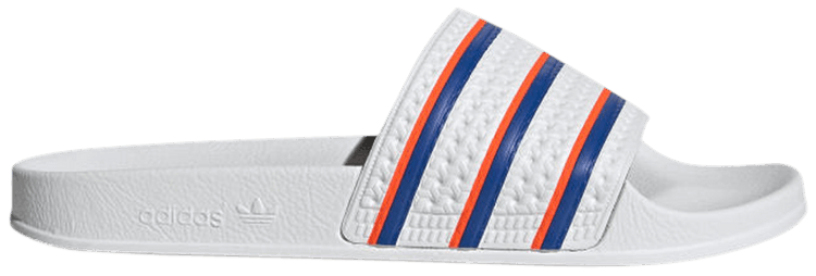 

Шлепанцы adidas Adilette Slides 'White Blue Solar Red', белый
