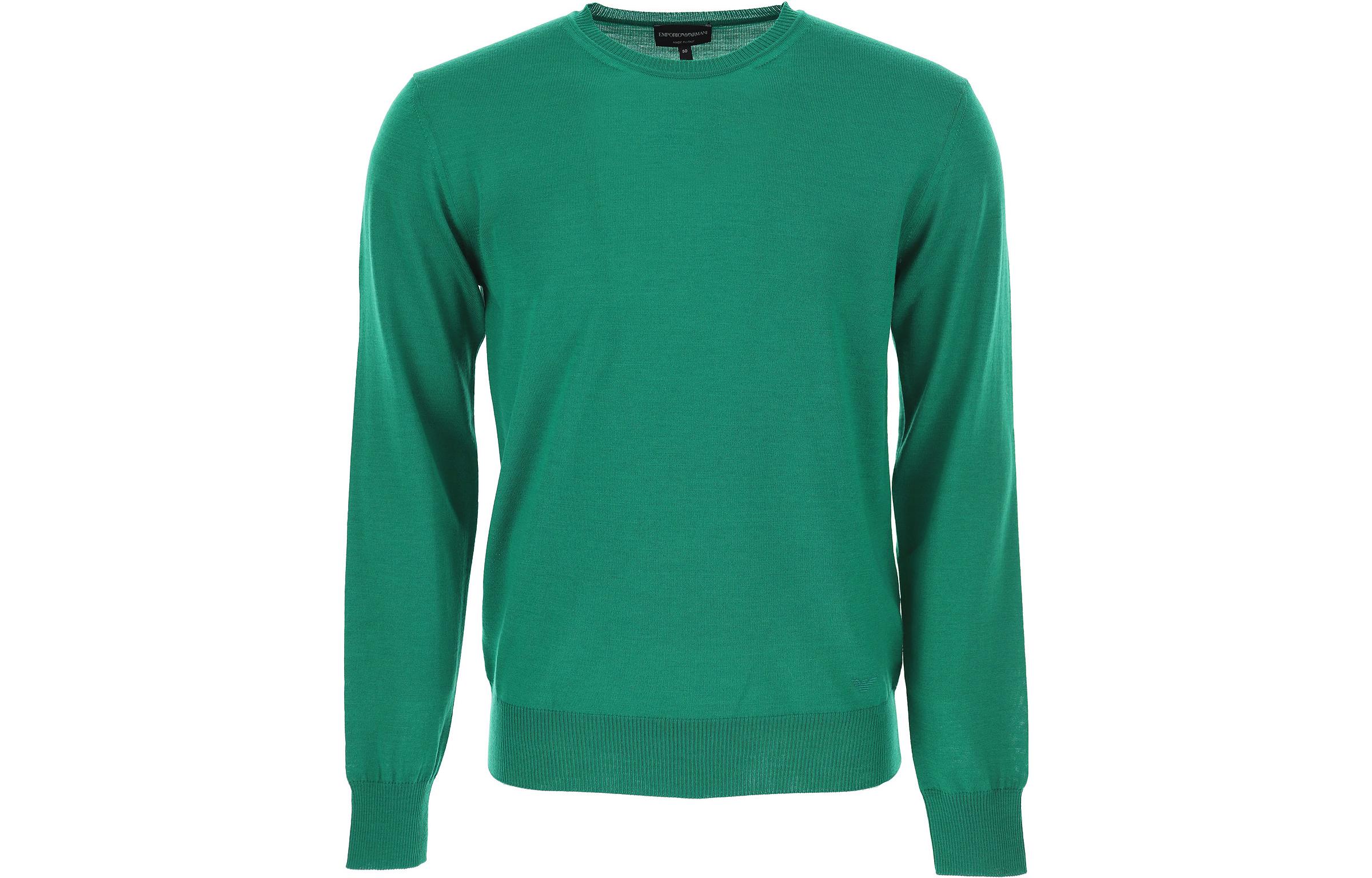 

Свитер мужской Jadeite Green EMPORIO ARMANI, зеленый