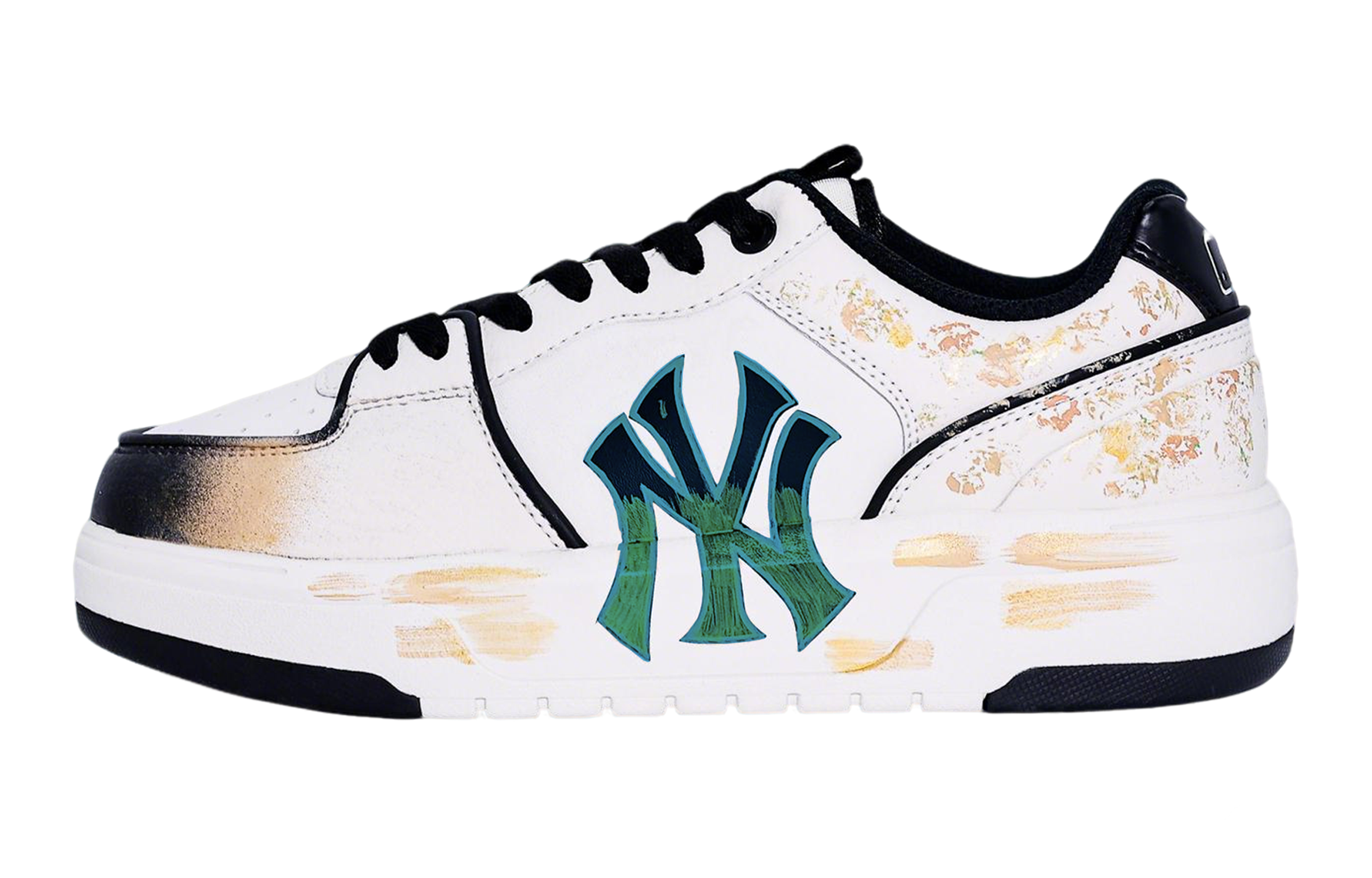 

MLB Кроссовки для скейтбординга Unisex Gold с низким верхом, усиленной подошвой и износостойкой конструкцией