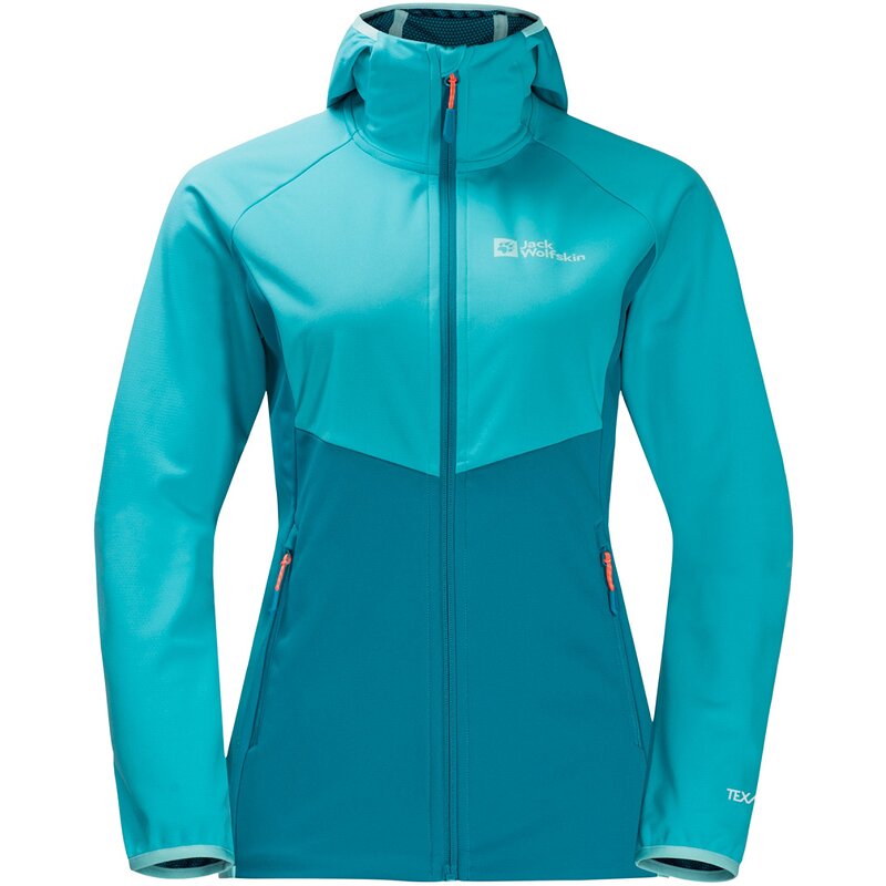 

Функциональная куртка для похода софтшелл Jack Wolfskin, синий