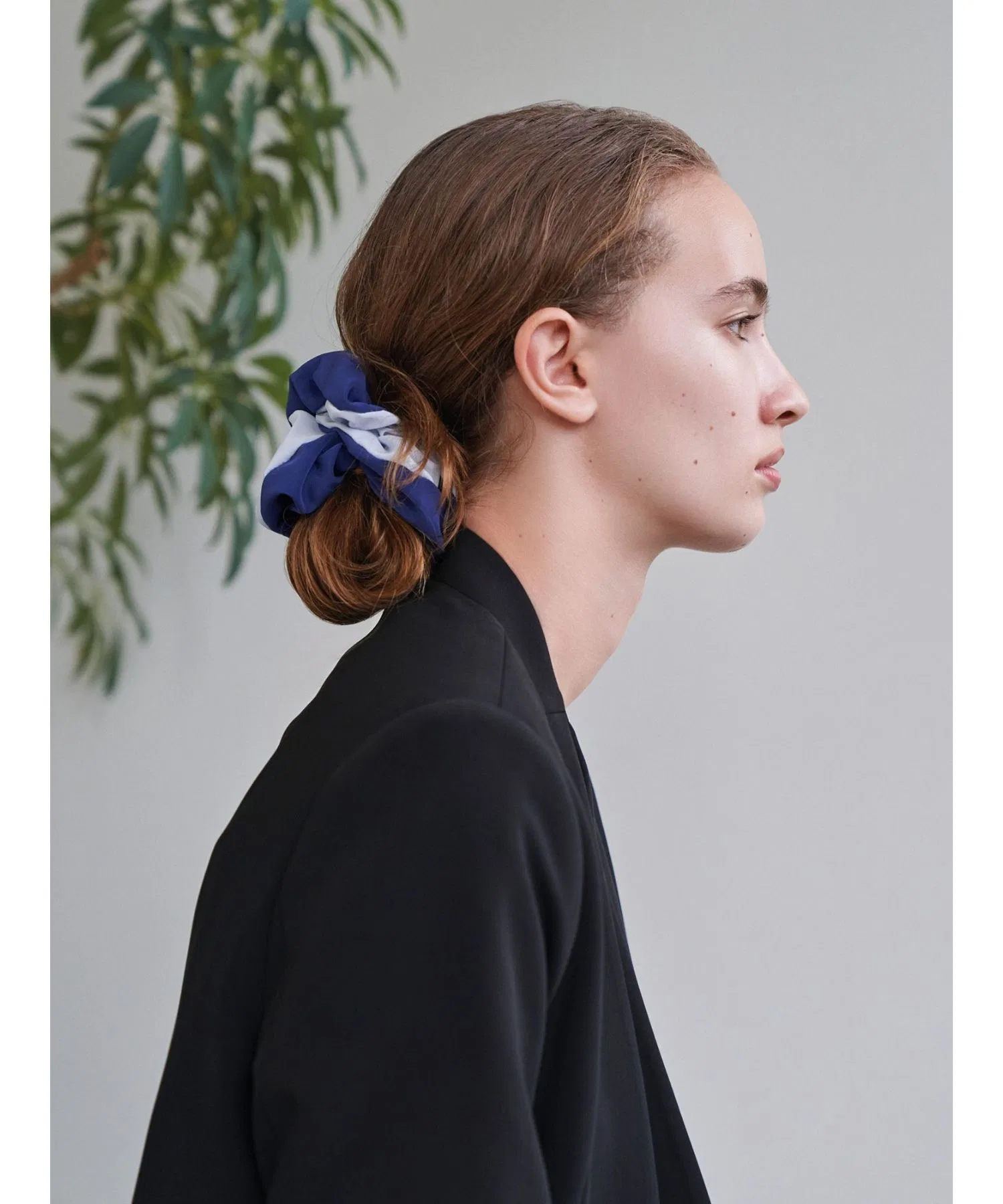 Шу-шу ELENDEEK × jardin des cheveux из полиэстера синий