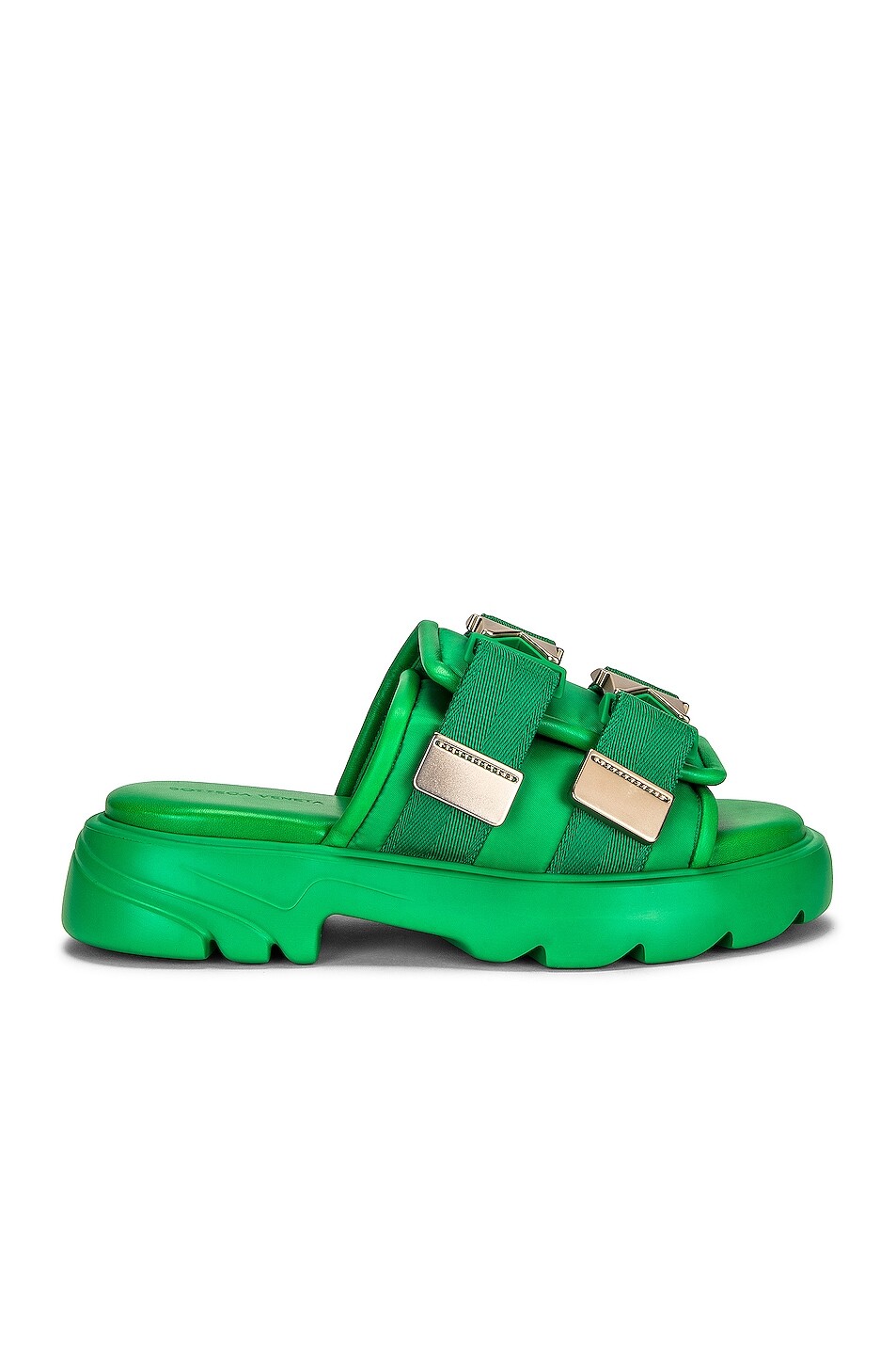 

Сандалии Bottega Veneta Flash Buckle, цвет Grass