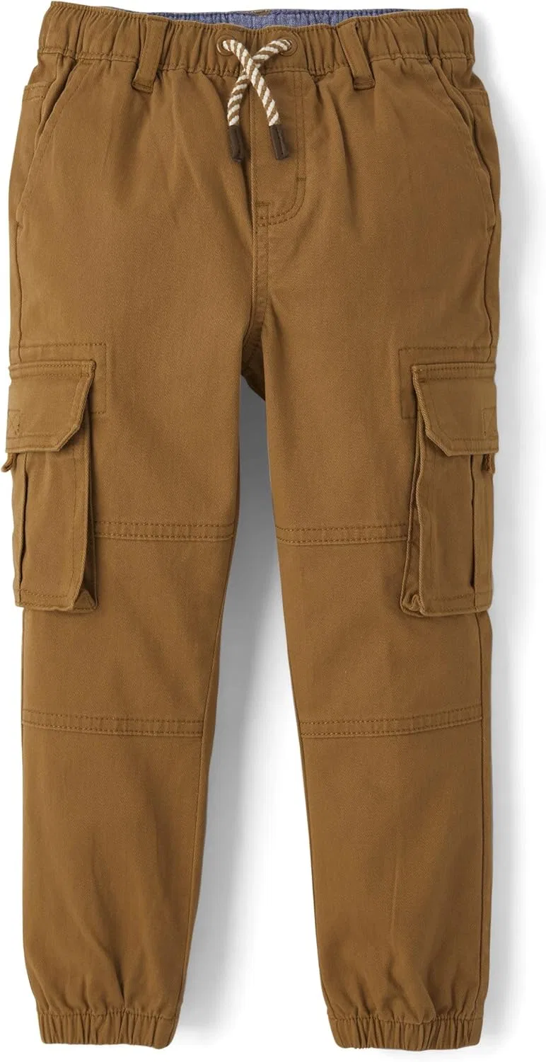 Детские тканые спортивные брюки-карго Gymboree для мальчиков и малышей, Antler Brown