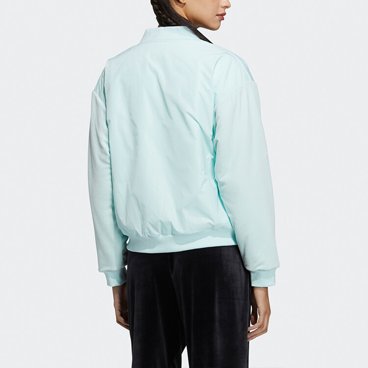 Женская бархатная куртка RYV, цвет мятно-зеленый Adidas Originals — фото 4