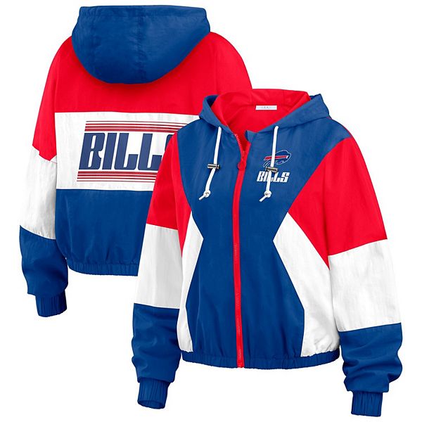 

Женская ветровка Buffalo Bills с цветными блоками на молнии Wear By Erin Andrews