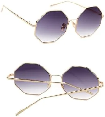 

Модные новые симпатичные солнцезащитные очки в форме многоугольника или неправильной формы для женщин и мужчин, модные очки в крупной оправе generic, C2 Green