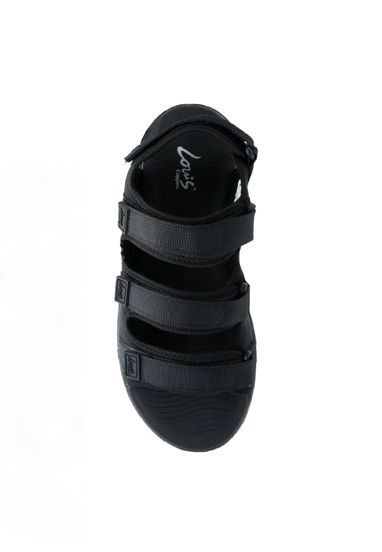 Мужские сандалии, slip-on, искусственная кожа, модель 250441272 Louis Cuppers, черный — фото 4