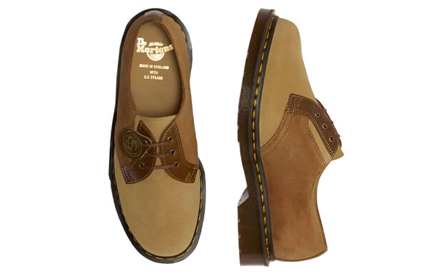 Тапочки 1461 made in england suede oxford leather shoes 'brown' Dr. Martens, коричневый — фото 4