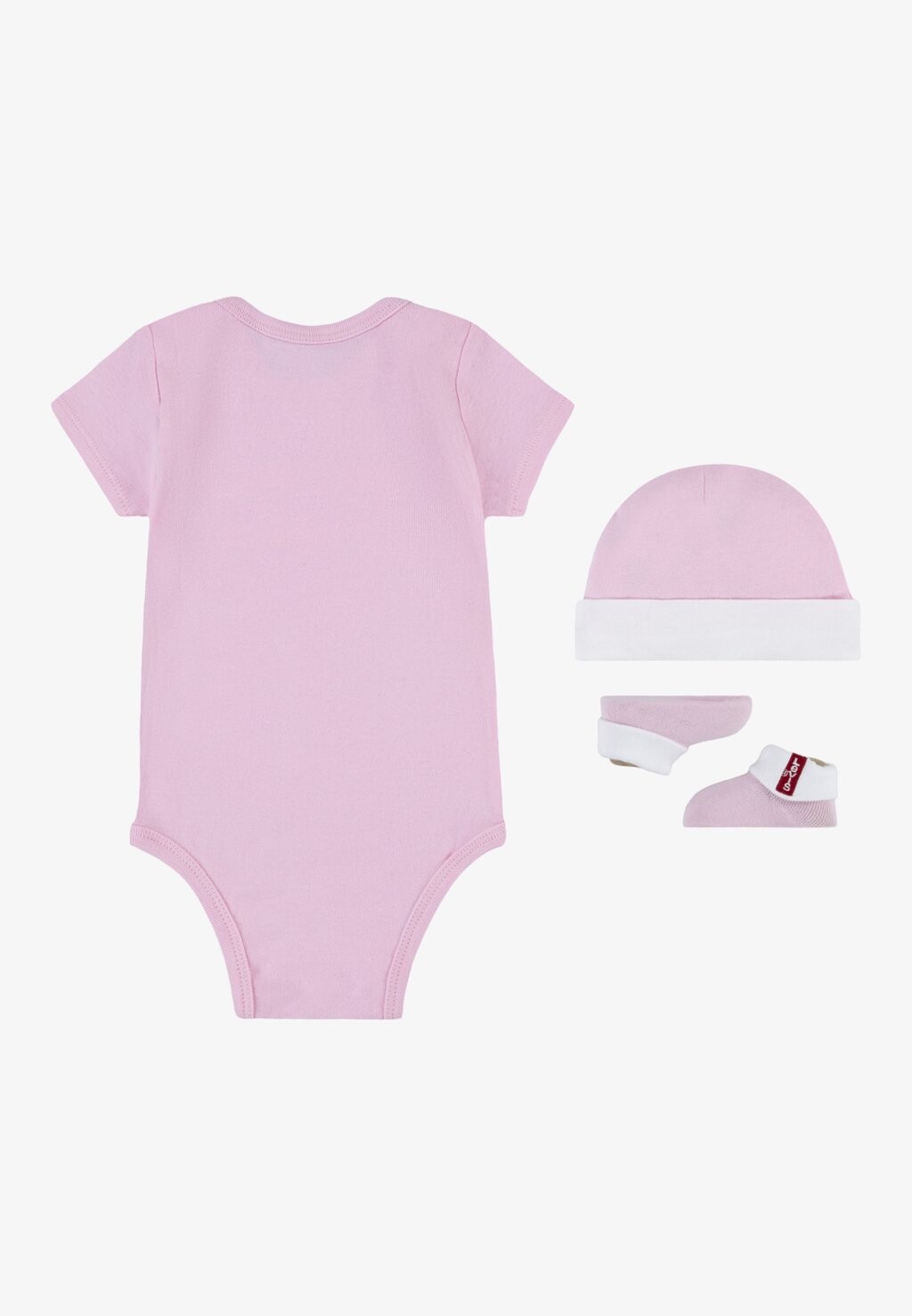 Подарок на рождение BATWING ONESIE HAT BOOTIE UNISEX SET Levi's, цвет fairy tale — фото 2