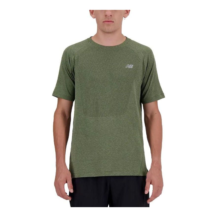 

Футболка New Balance Athletics Seamless T-Shirt 'Dark Olivine', оливкого-зеленый