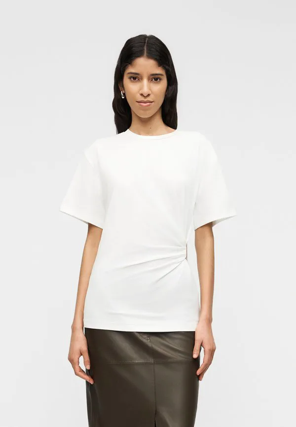 

Базовая футболка мэри Pinko, Bianco, Розовый, Базовая футболка мэри Pinko, Bianco