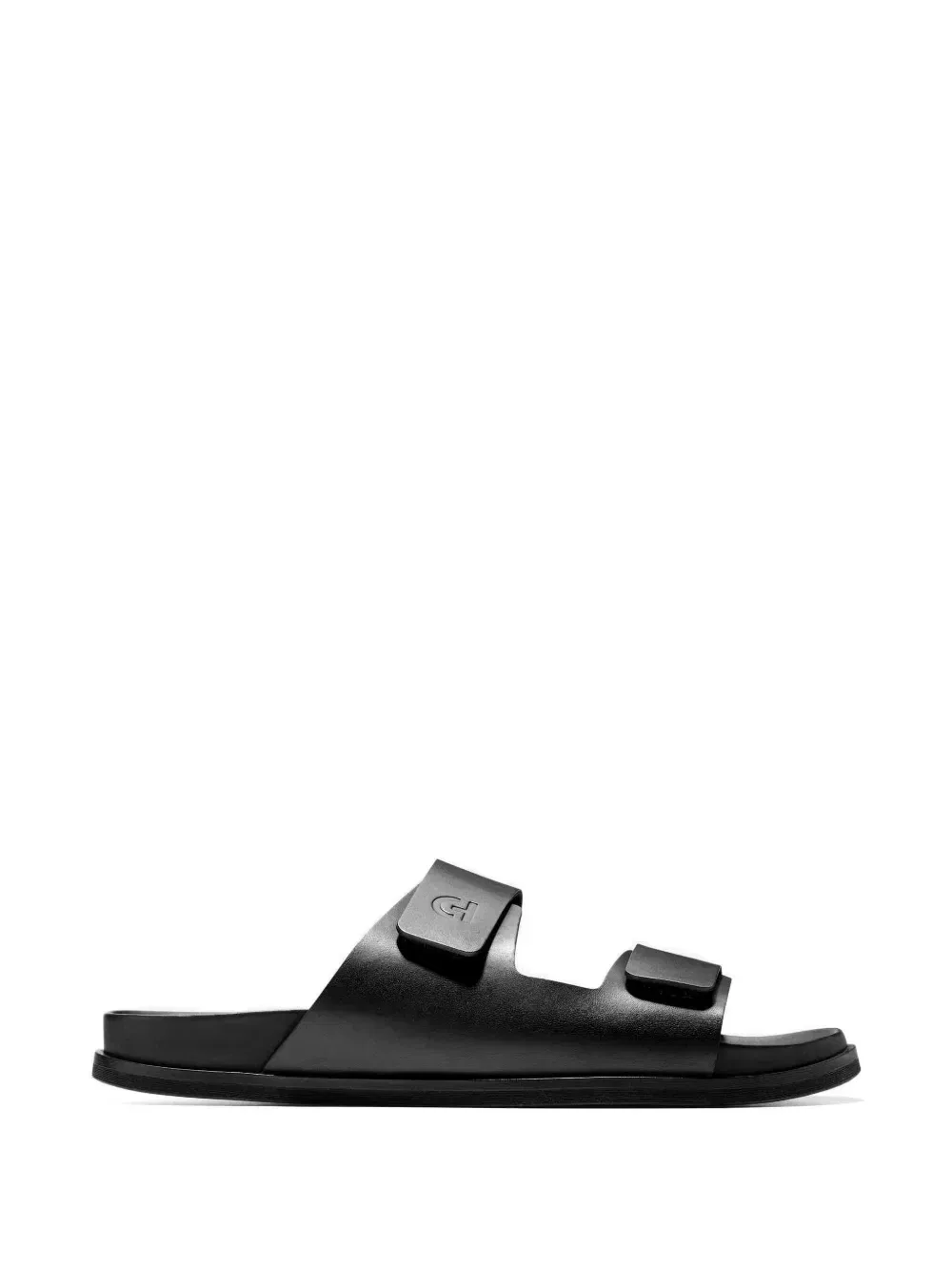 Сандалии на липучке с тисненым логотипом Cole Haan, черный