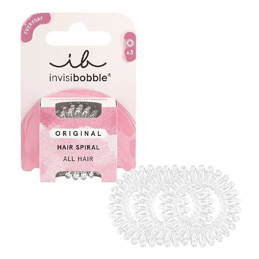

Invisibobble Оригинальный Crystal Clear 3 шт, Crystal Clear