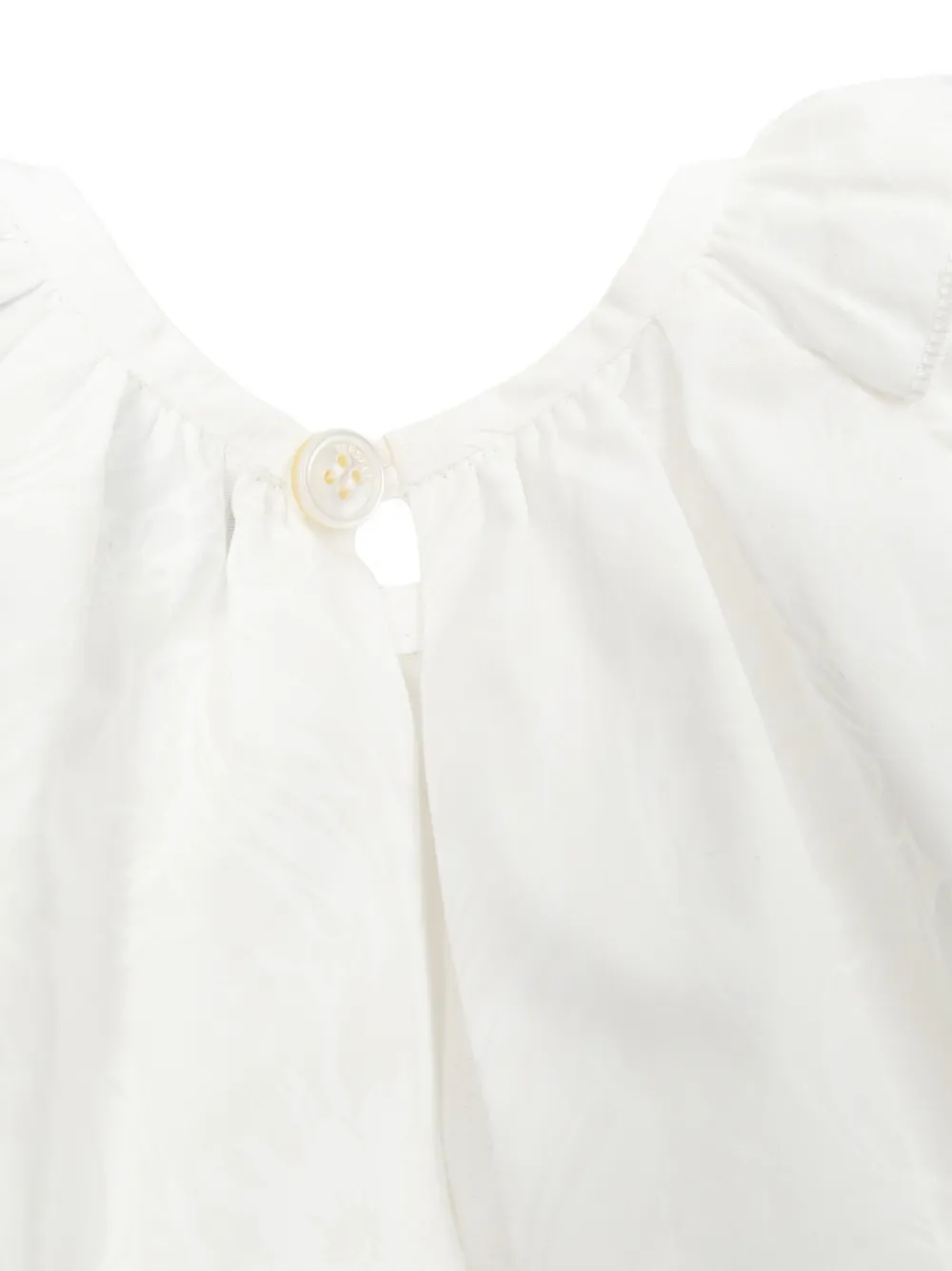 Комплект с цветочным платьем с оборками Versace Kids, белый — фото 4