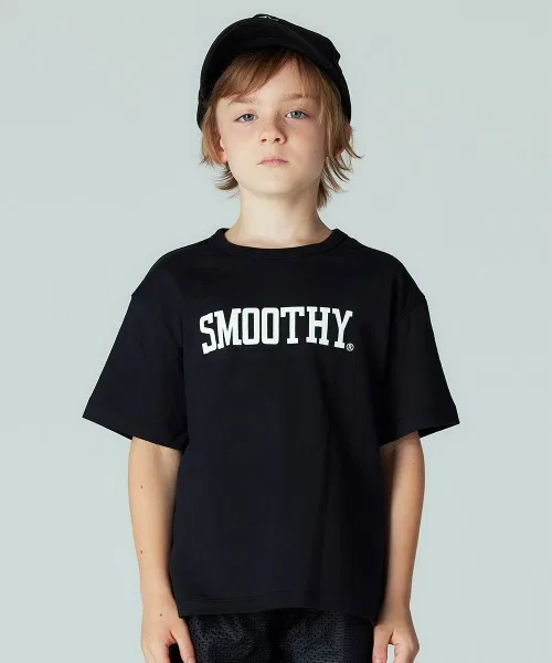 Детская футболка Smoothy STERTER с логотипом чёрная
