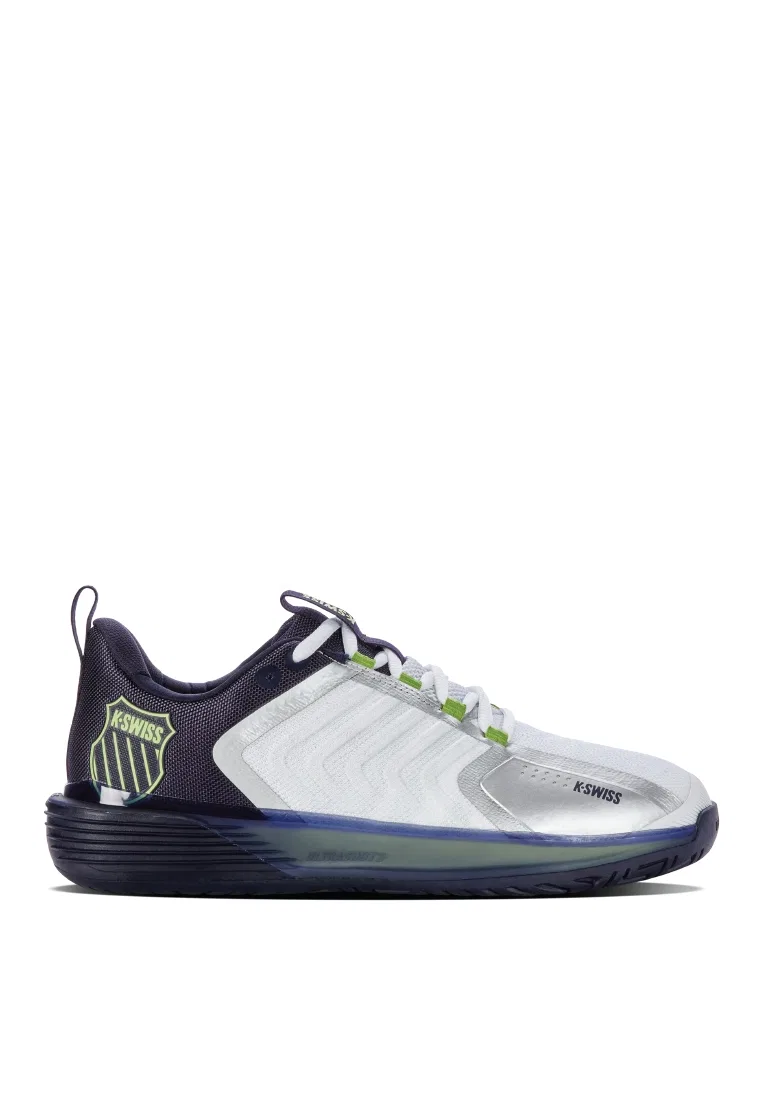 Кроссовки теннисные мужские Ultrashot 3, K-Swiss, белый/черный/серебряный