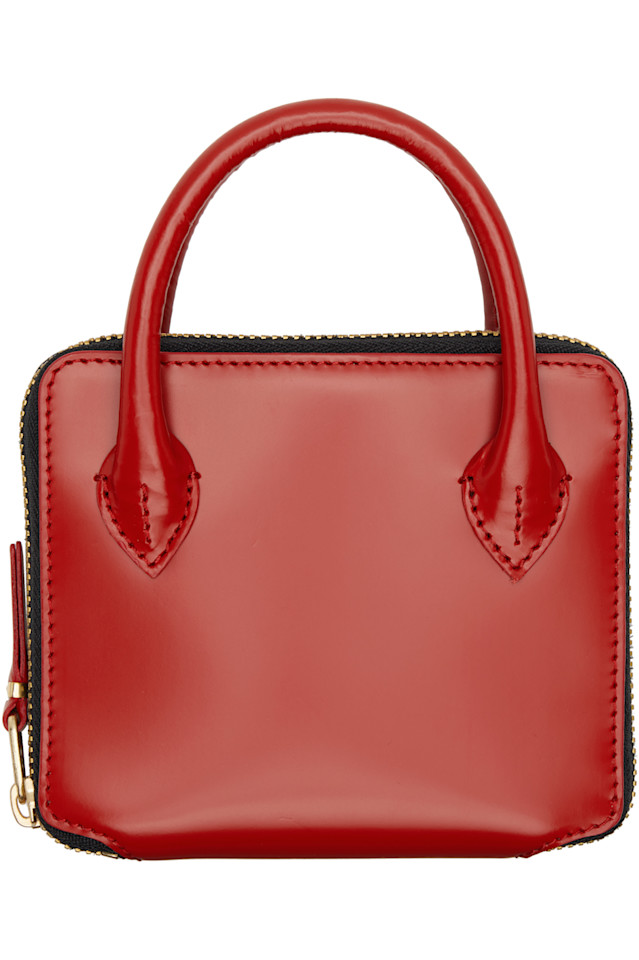 

Ручки для среднего кошелька на молнии Comme Des Garçons Wallets, красный