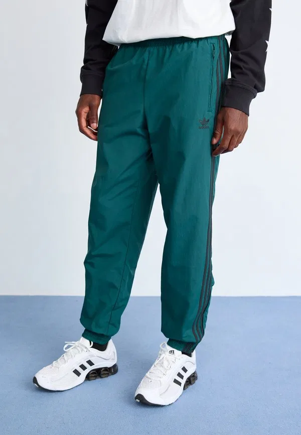 Брюки firebird, спортивные штаны Adidas Originals, Aurora Ivy/Black