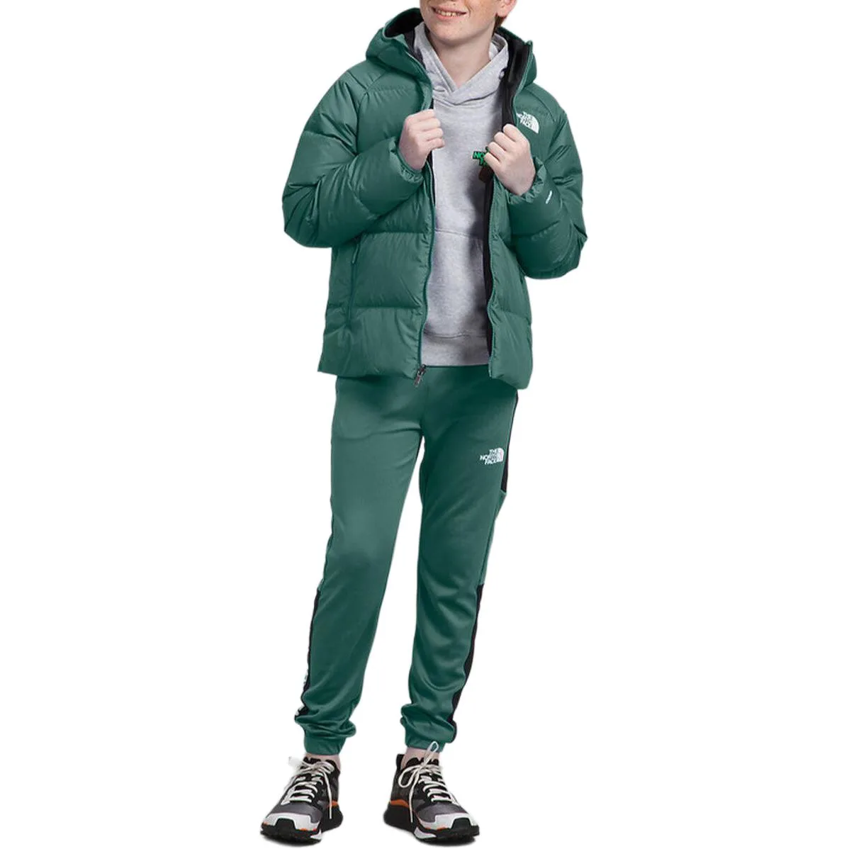 THE NORTH FACE Детская куртка-пуховик Reversible North Down Hooded Jacket The Dark Wise Man — фото 4