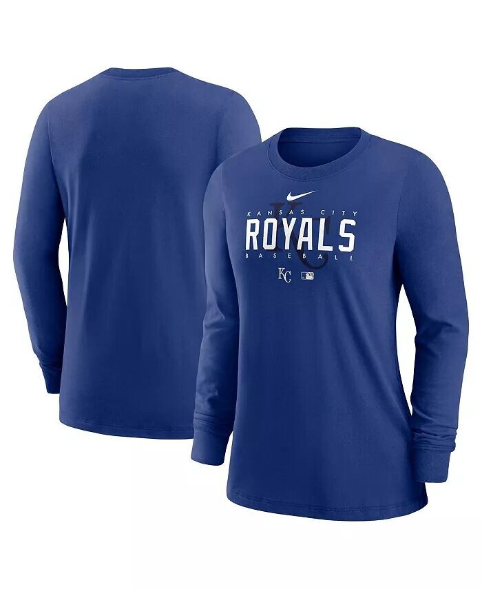 

Женская футболка с длинным рукавом Royal Kansas City Royals Authentic Collection Legend Performance Nike