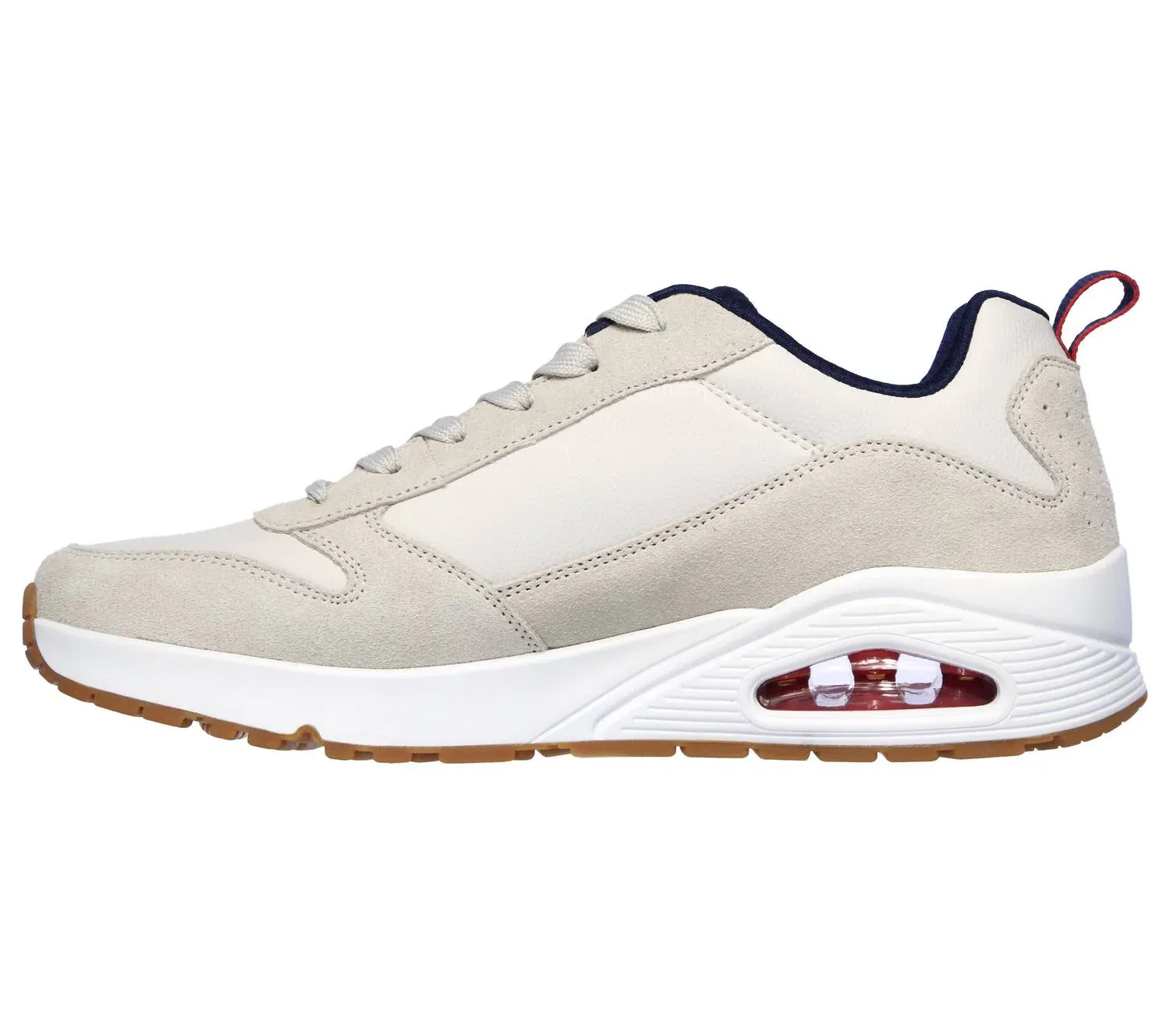 Skechers Мужские классические повседневные кроссовки Stacre белого цвета — фото 2