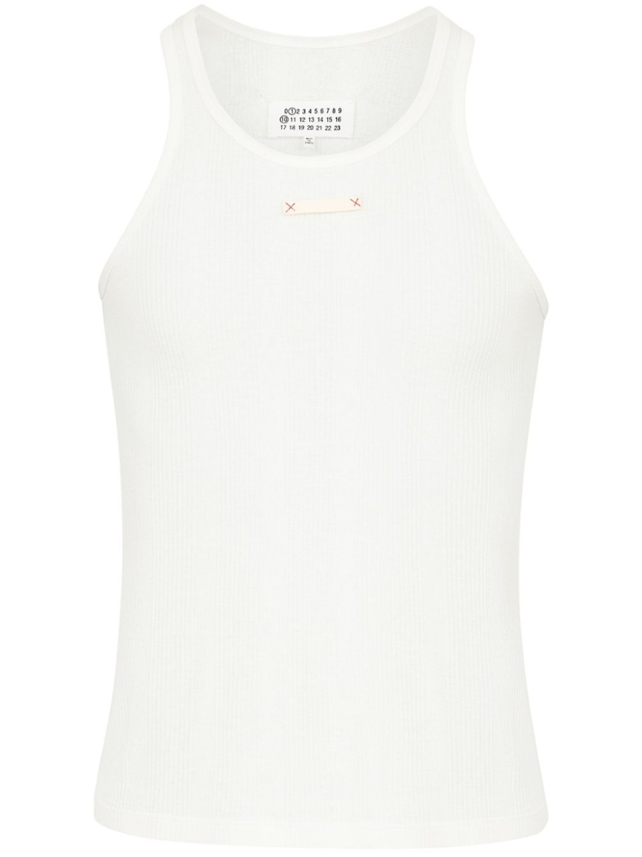 

Maison Margiela топ в рубчик, белый