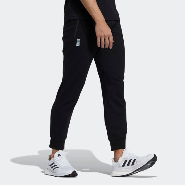 Спортивные штаны adidas Wj Pnt Ft Series Solid Color Slim Fit Bundle Feet Sports Pants Black, черный — фото 4