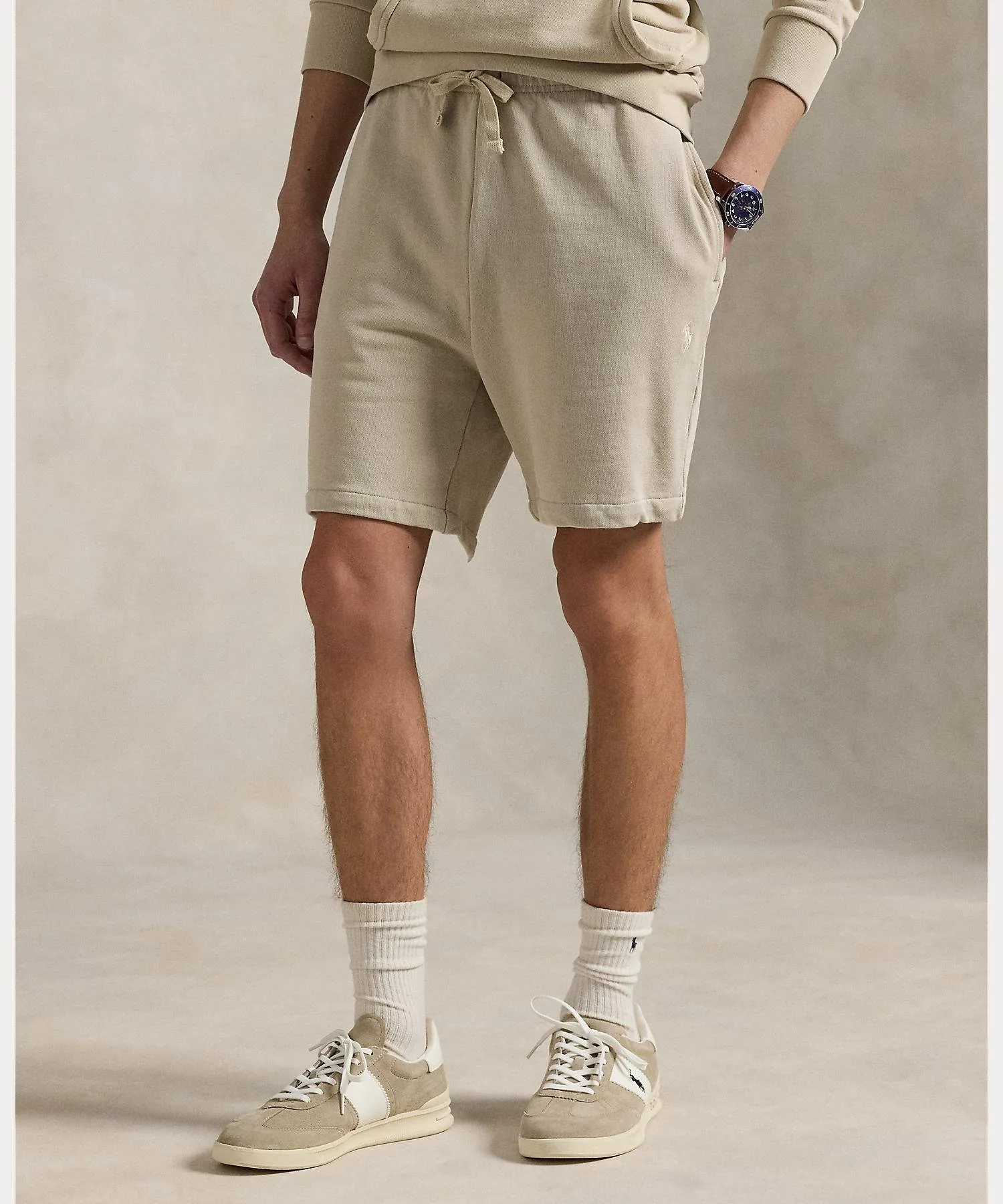 6,5-дюймовые флисовые шорты с петлевой структурой Polo Ralph Lauren, 020 Gray — фото 3