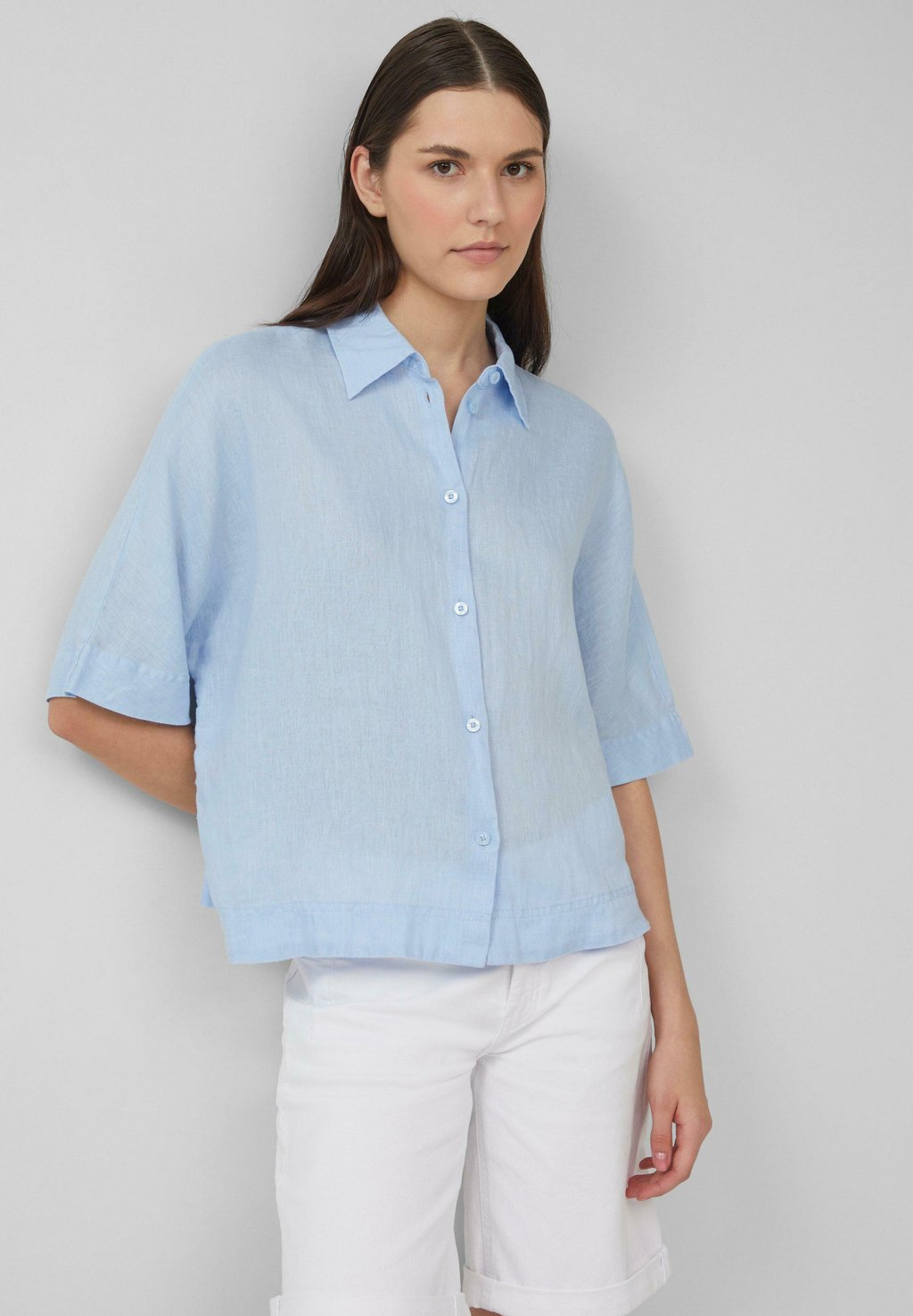 

Блузка на пуговицах s.Oliver, светло-голубой