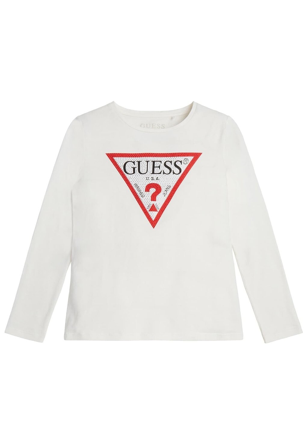 

Футболка с длинными рукавами Logo-Dreieck Guess, цвет weiß