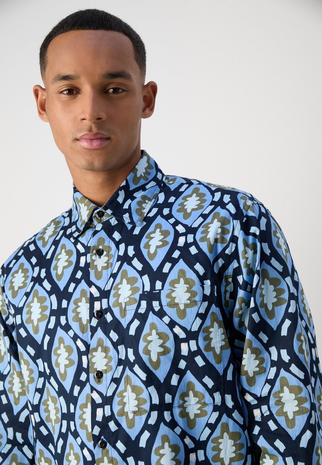 

Рубашка PRINTED SHIRT Scotch & Soda, темно-синий