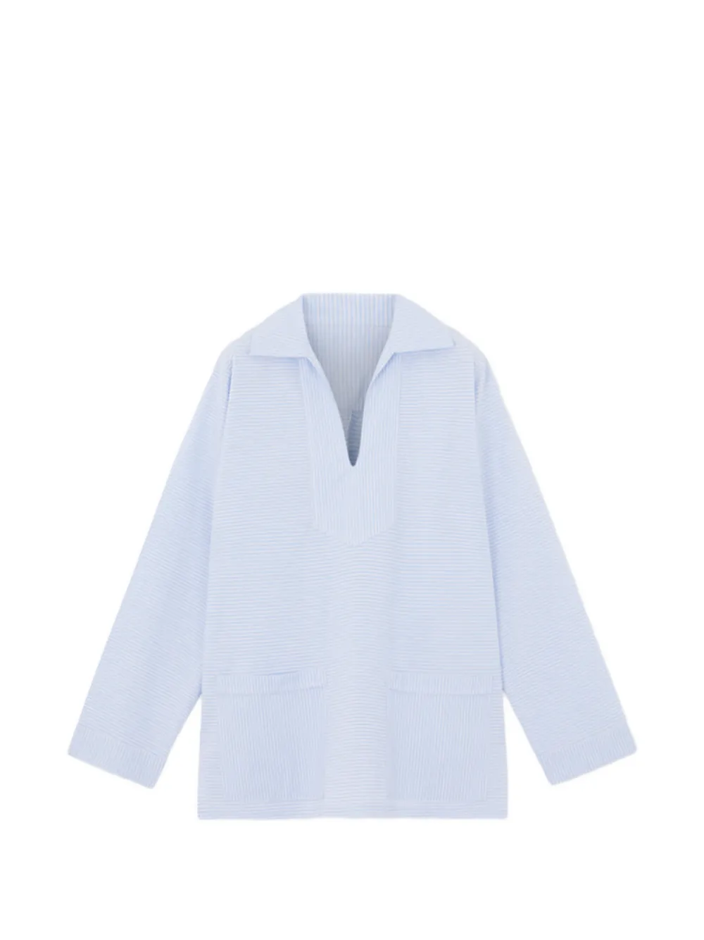 

Рубашка в полоску с карманом Fortela, синий