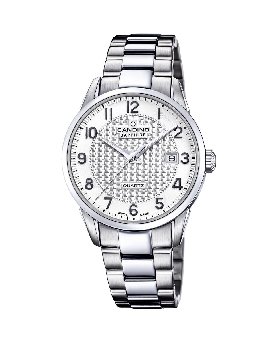 

C4711/A Пара мужских часов из серебряной стали Candino, серебро