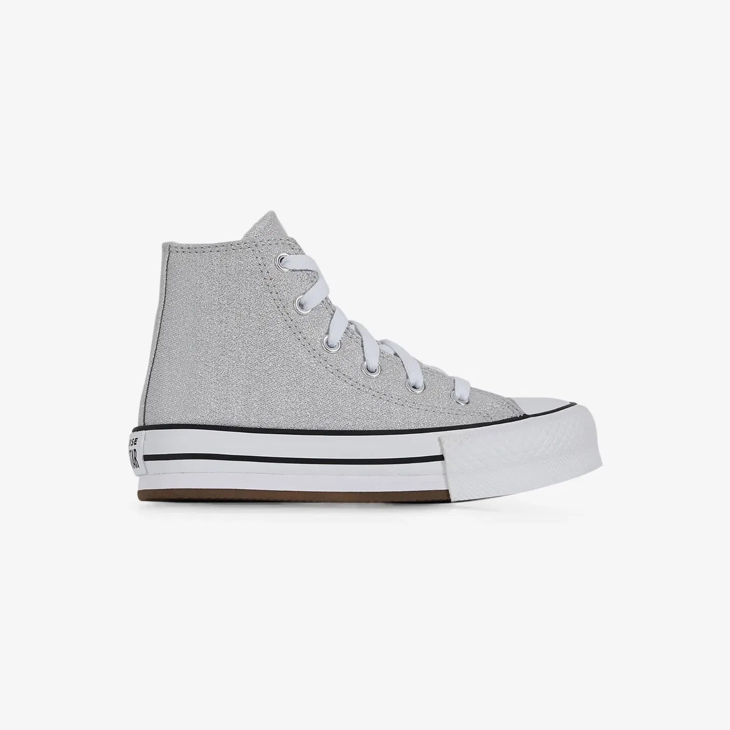 Детские светло-серые кеды Converse Chuck Taylor All Star Eva Lift A06129C на платформе — фото 2