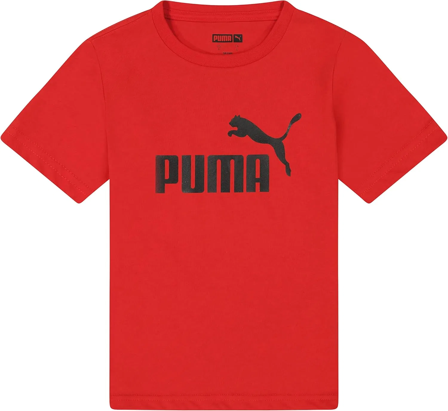 Детская футболка Puma с логотипом № 1, High Risk Red — фото 4