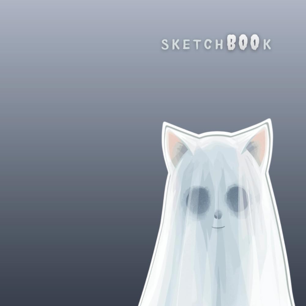 

Cat Sketchbook: Ghostly Elegance - A Minimalist Cat Sketchbook for Art and Imagination | Kawaii Cute Aesthetic (Independently published)