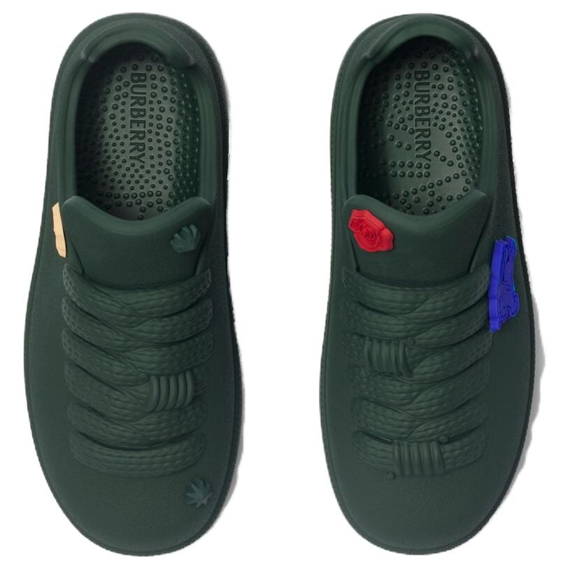 Кроссовки Burberry Skateboarding Shoes Women's Low-top Green, зеленый — фото 4