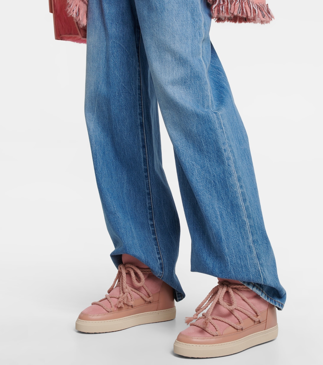 Ботильоны из натуральной кожи Sneaker Classic Inuikii, Rose — фото 4