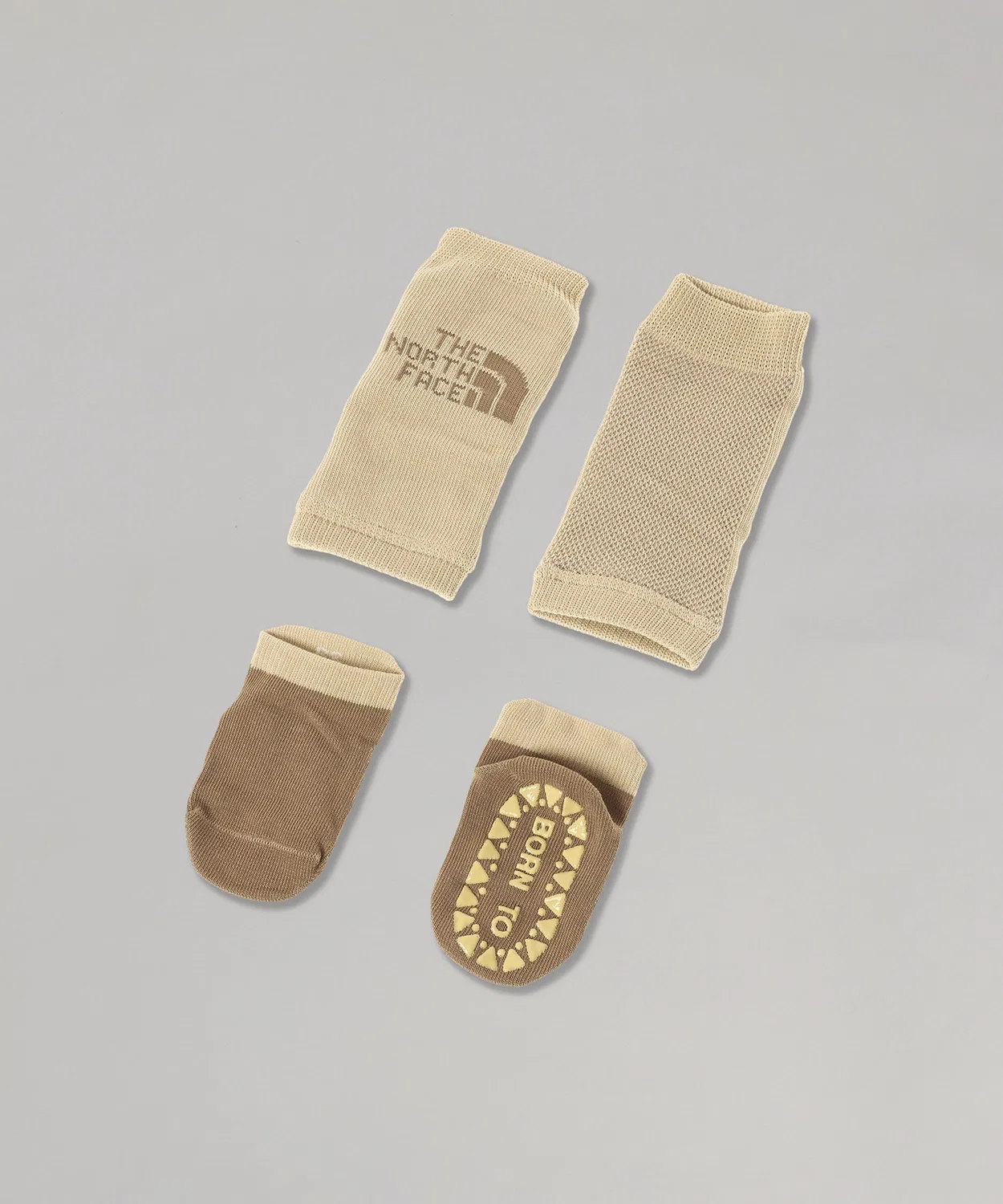 Гетры и носки THE NORTH FACE B Nuptse Leg Warmer&Socks Set для малышей, бежевый